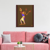 Thai-Tänzerin - Mann Leinwanddruck (Insitu (Wohnzimmer))
