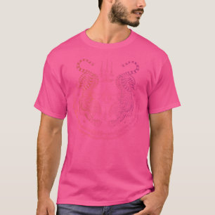Thai Tattoo Twin Tiger Sak Yant Muay Thailand T-Shirt