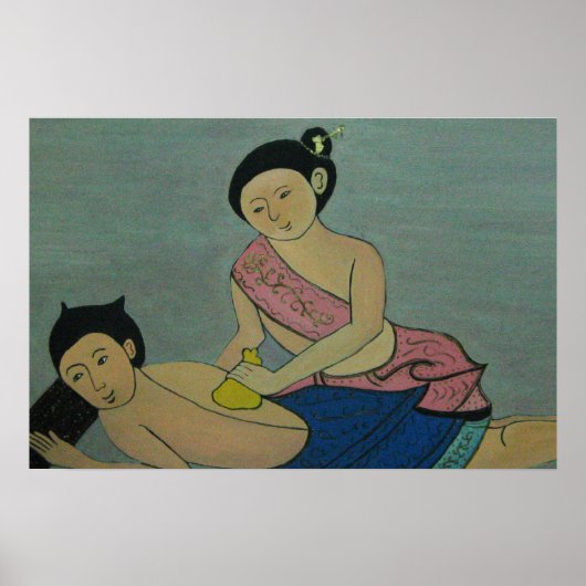 Thai Traditional Massage Poster (Vorne)