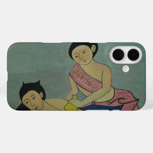 Thai Traditionelle Massage Case-Mate iPhone Hülle (Rückseite (Horizontal))