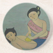 Thai Traditionelle Massage Getränkeuntersetzer (Vorne)