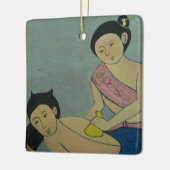 Thai Traditionelle Massage Keramikornament (Links)