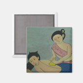 Thai Traditionelle Massage Magnet (Vorderseite/Rückseite)