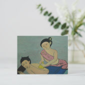 Thai Traditionelle Massage Postkarte (Stehend Vorderseite)