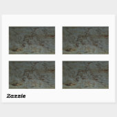 Thai Tree Graffiti Rechteckiger Aufkleber (Blatt)