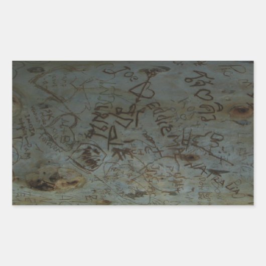 Thai Tree Graffiti Rechteckiger Aufkleber (Vorderseite)