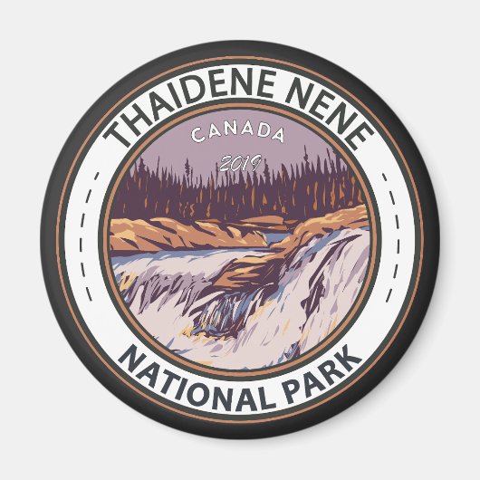 Thaidene Nene Nationalpark Kanada Vintages Abzeich Magnet (Vorne)