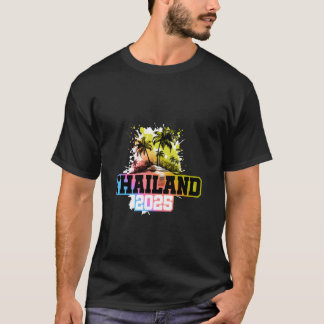Thailand 2025 Buntes Teamurlaub T-Shirt