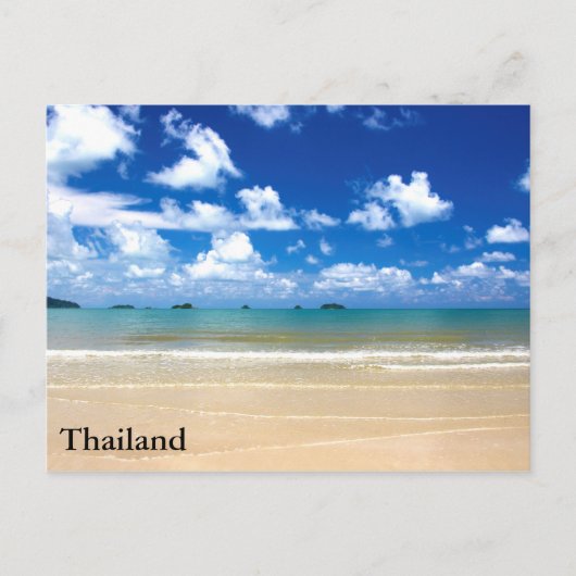 Thailand am Strand Postkarte (Vorderseite)