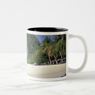 Thailand, Andaman-Meer, Ko Phi Phi Insel, Strand Zweifarbige Tasse