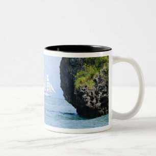 Thailand, Andaman-Meer. Star Fyer Klipper 2 Zweifarbige Tasse