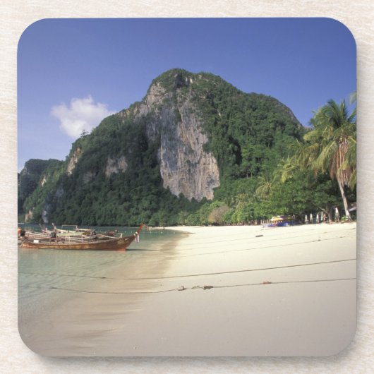 Thailand, Andaman Sea, Ko Phi Phi Island, Strand Getränkeuntersetzer (Vorderseite)