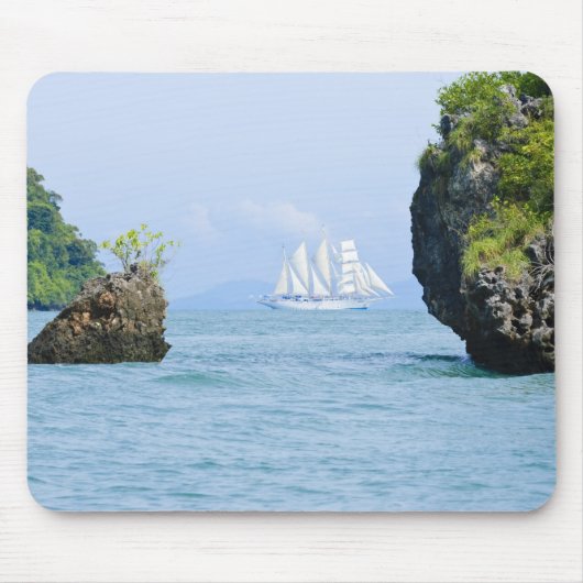 Thailand, Andaman Sea. Star Fyer Clipper Schiff 2 Mousepad (Vorne)