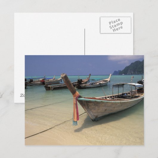 Thailand, Andamansee, Ko Phi Phi Island, Postkarte (Vorne/Hinten)
