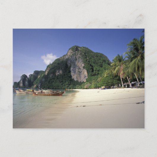 Thailand, Andamansee, Ko Phi Phi Island, Strand Postkarte (Vorderseite)