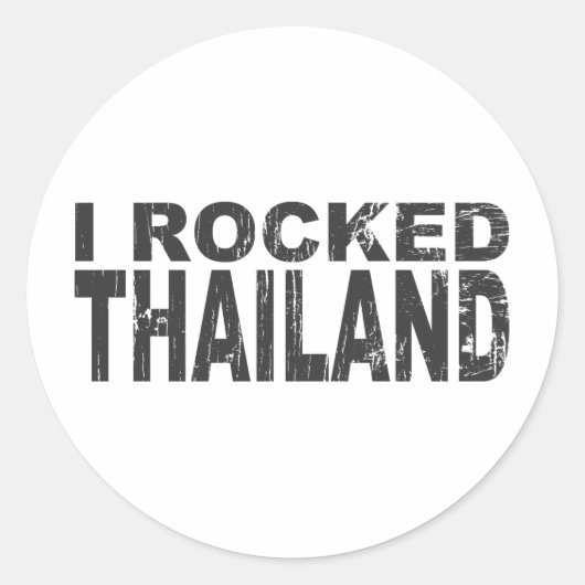 Thailand-Aufkleber Runder Aufkleber (Vorderseite)