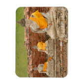 Thailand, Ayutthaya. Statuen des Sitzhaushalts Magnet (Vertikal)