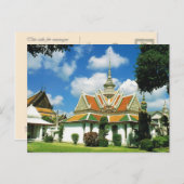 Thailand, Bangkok, Aroon-Tempel Postkarte (Vorne/Hinten)
