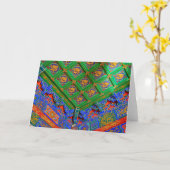 Thailand, Bangkok| Drachentempel Karte (Gelbe Blume)