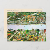 Thailand, Bangkok, Fluss Postkarte (Vorne/Hinten)