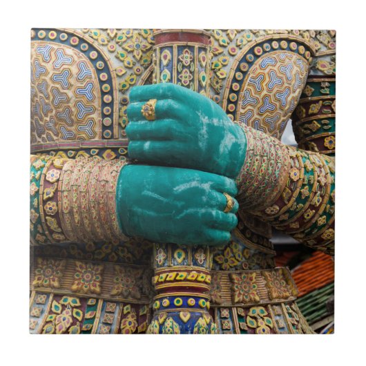 Thailand, Bangkok, Grand Palace Fliese (Vorderseite)