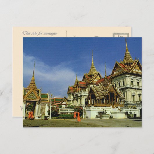 Thailand, Bangkok Grand Palace Postkarte (Vorne/Hinten)