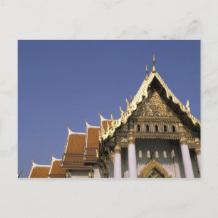Thailand, Bangkok. Morgensonne reflektiert von Postkarte
