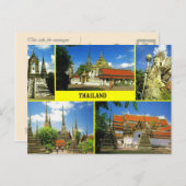 Thailand, Bangkok Postkarte (Vorne/Hinten)