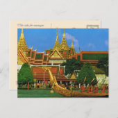 Thailand, Bangkok Royal Barkasse Postkarte (Vorne/Hinten)
