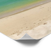 Thailand Beach Photo with Fishing Boat Poster (Ecke)