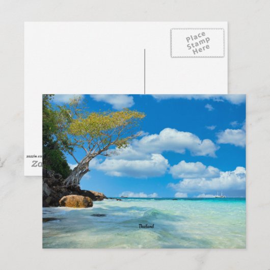Thailand Beach Postkarte (Vorne/Hinten)
