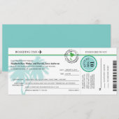 Thailand-Boarding-Durchlauf-Hochzeits-Einladung Einladung (Vorne/Hinten)