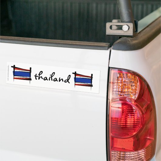 Thailand-Bürsten-Flagge Autoaufkleber (Auf Lkw)