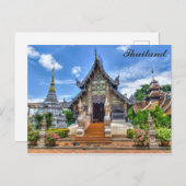 Thailand Chiang Mai Buddhist Temple Foto Postkarte (Vorne/Hinten)