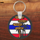 Thailand Destinationen - Bangkok Chiang Mai Phuket Schlüsselanhänger (Vorderseite)