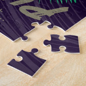 Thailand Elephant Flag Dschungel Verlasse Thai Sou Puzzle (Seite)