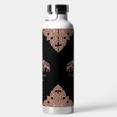 Thailand Elephant Happy Holidays Geschenk Pink & B Trinkflasche (Rechts)