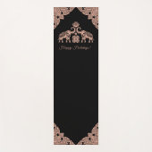 Thailand Elephant Happy Holidays Geschenk Pink & B Yogamatte (Vorderseite)