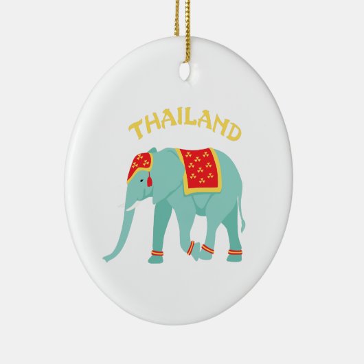 Thailand Elephant Keramik Ornament (Rechts)