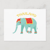 Thailand Elephant Postkarte (Vorderseite)