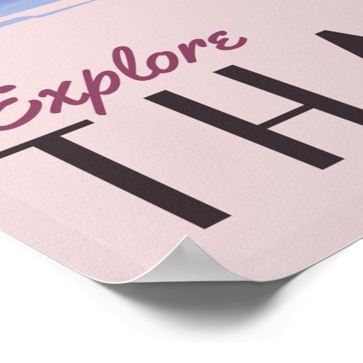 Thailand erkunden poster (Ecke)