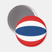 Thailand Fisheye Flag Magnet (Vorderseite/Rückseite)