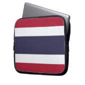 Thailand Flag Laptop Sleeve (Vorderseite Links)