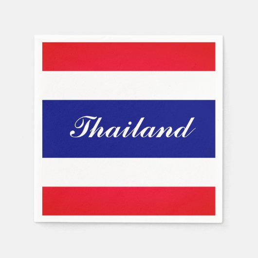Thailand Flag Paper Napkins Serviette (Vorderseite)