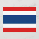 Thailand Flag Postkarte (Vorderseite)