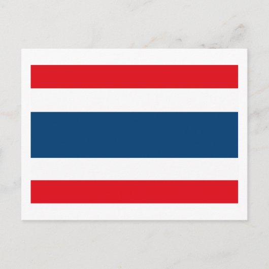Thailand Flag Postkarte (Vorderseite)