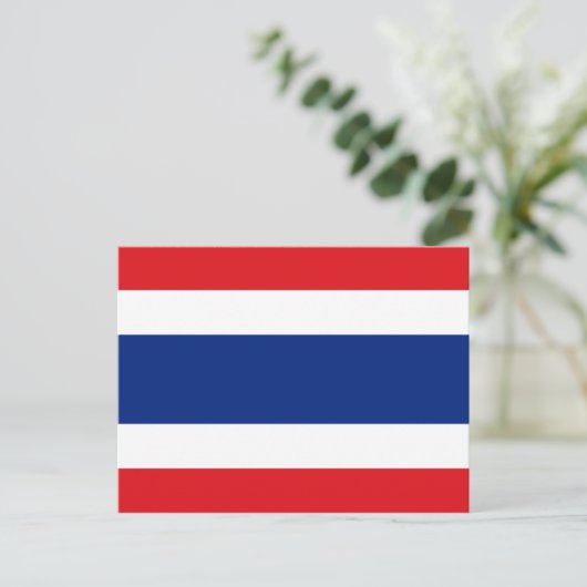 Thailand Flag Postkarte (Stehend Vorderseite)