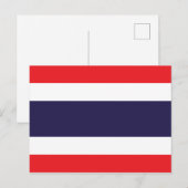 Thailand Flag Postkarte (Vorne/Hinten)