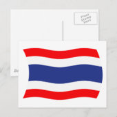 Thailand Flag Postkarte (Vorne/Hinten)