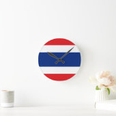 Thailand Flag Runde Wanduhr (Zuhause)
